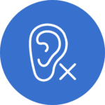 bluetooth noise cancelling blue icon noise canellation